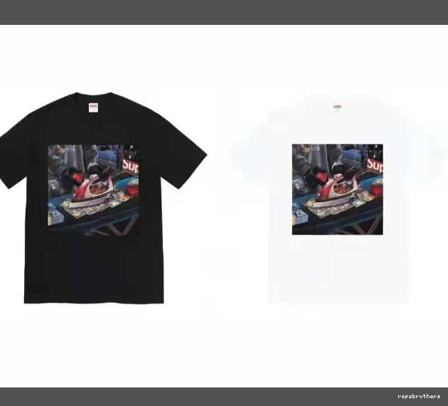 USD Large T-shirt BLING and Black Iron Short L Necklace 22SS XL Tee S M Banknote White Sleeve Gas 0506